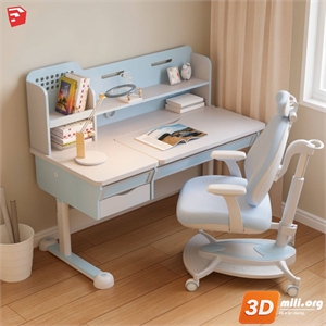 Kid's table and chairs Skp Files 